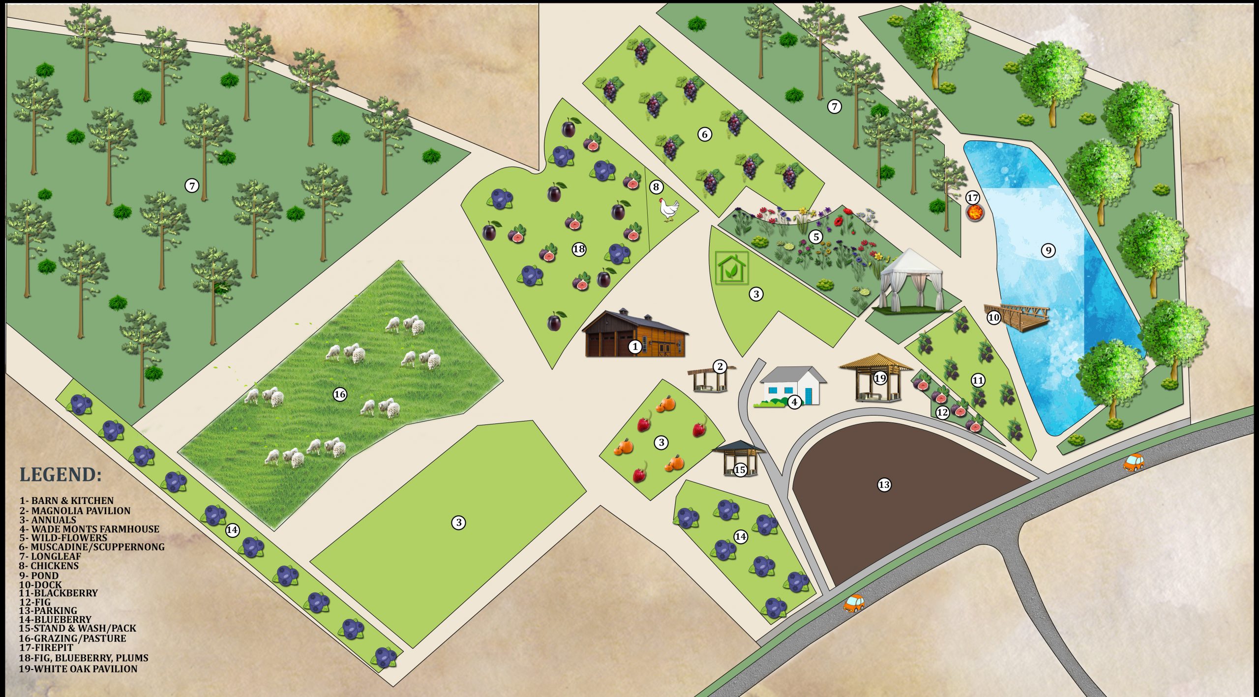 Property Map of The FARM