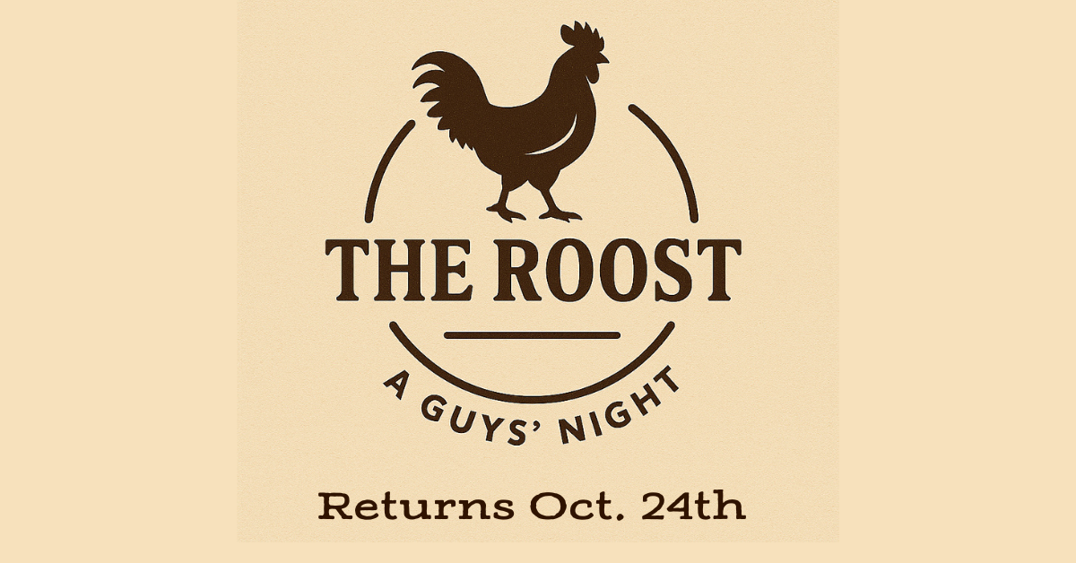 The Roost: A Guys' Night Returns at the end of October with Bluegrass & BBQ night