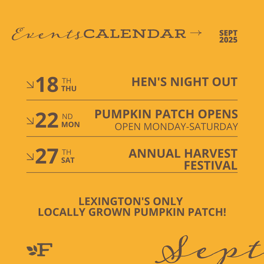 Get pumpkins in Lexington at The FARM 1780