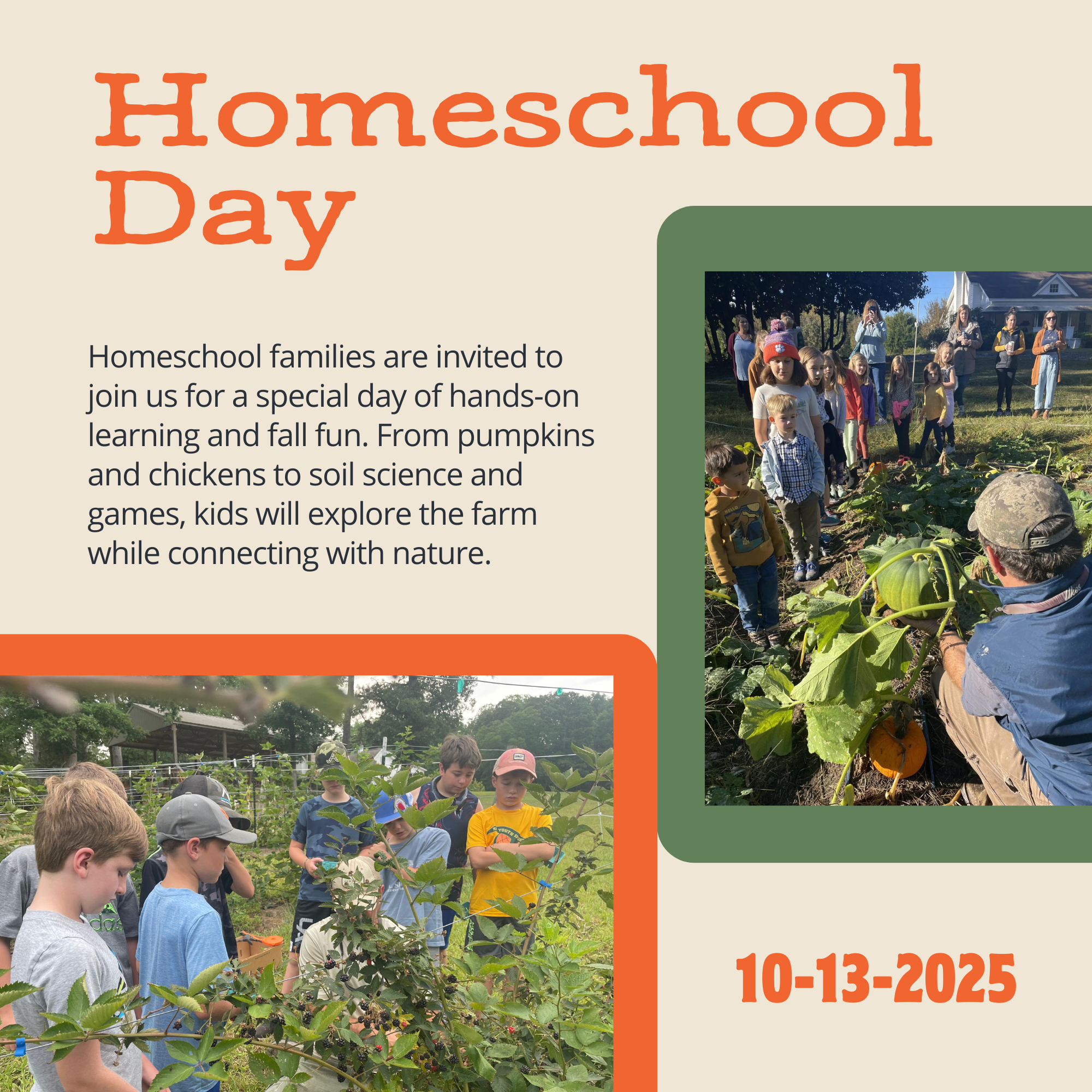 Homeschool Field Trip Day at The FARM 1780
