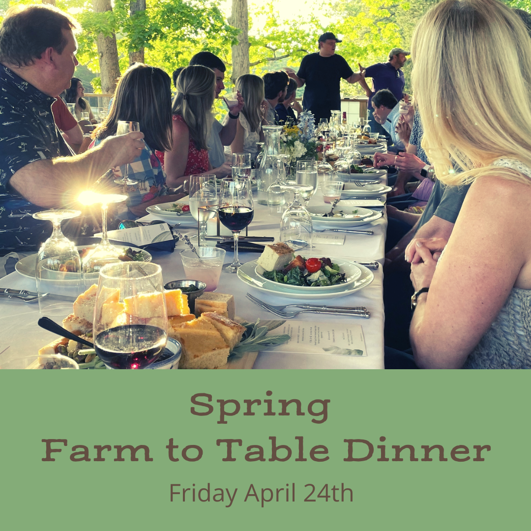 Spring Farm to Table Dinner returns Friday April 24th at The FARM 1780