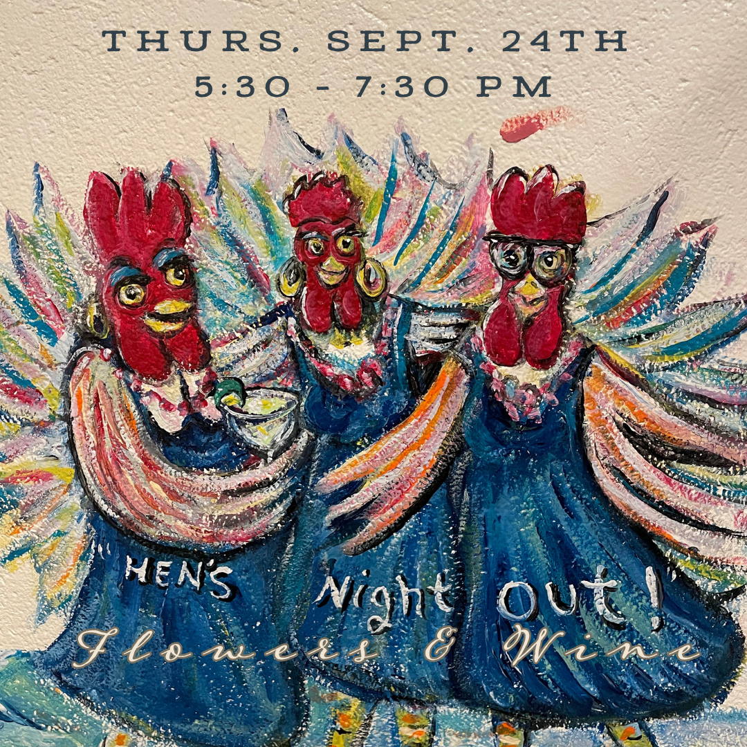 Flowers, cheese and Wine at Hen's Night Out on September 24th, 2026